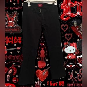 low rise Dickes's flare pants